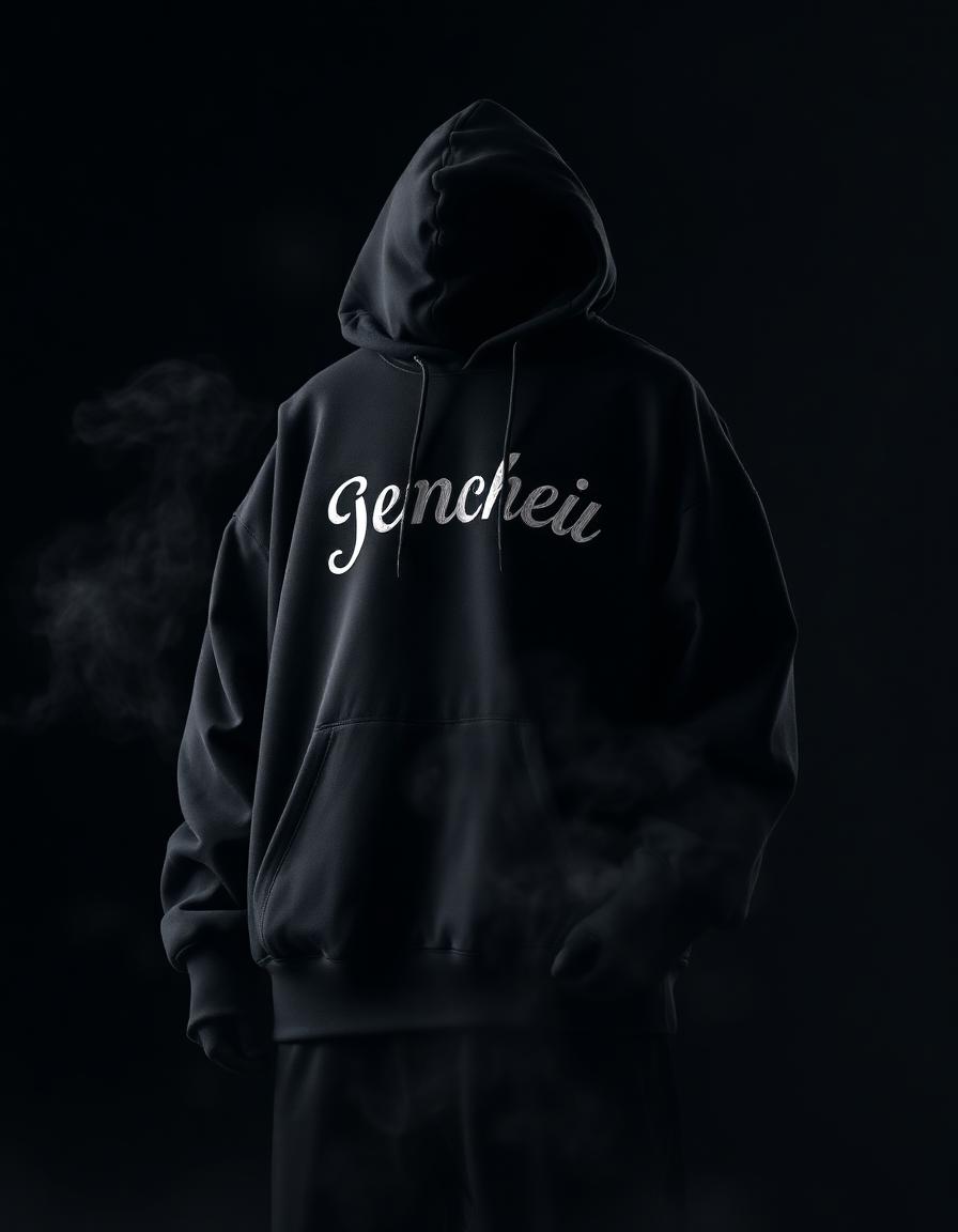 Boxy Fit Embroidery Hoodie